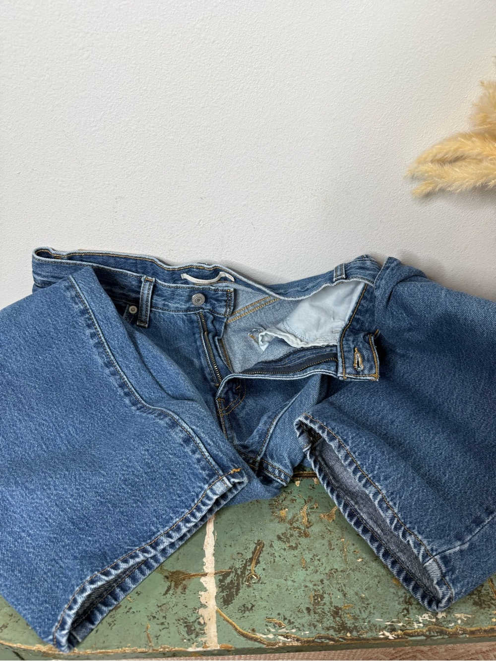 Levi's '94 Baggy Jeans "I'm Never Wrong" Medium Wash 27x31 Vintage Cotton Y2K - Picture 15 of 16